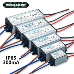 LED Driver 1-3W 4-7W 8-12W 12-18W 18-25W 25-36W Adapter Transformer AC85V-265V WaterproofIP65 Power Supply 300mA For Panel Light