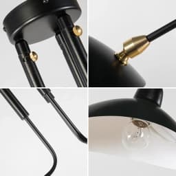 Mouille Ceiling Lamp Nordic Spider Pendant Light Multi 3/6heads for Living Room Bedroom Black Luminaire Home Decor
