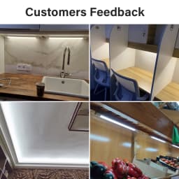 LED Lights Kitchen Under Cabinet Lamp A85-220V 10W 20W Super Bright LED Tube With 1.8M Switch Line for Home Bedroom Indoor Lamps