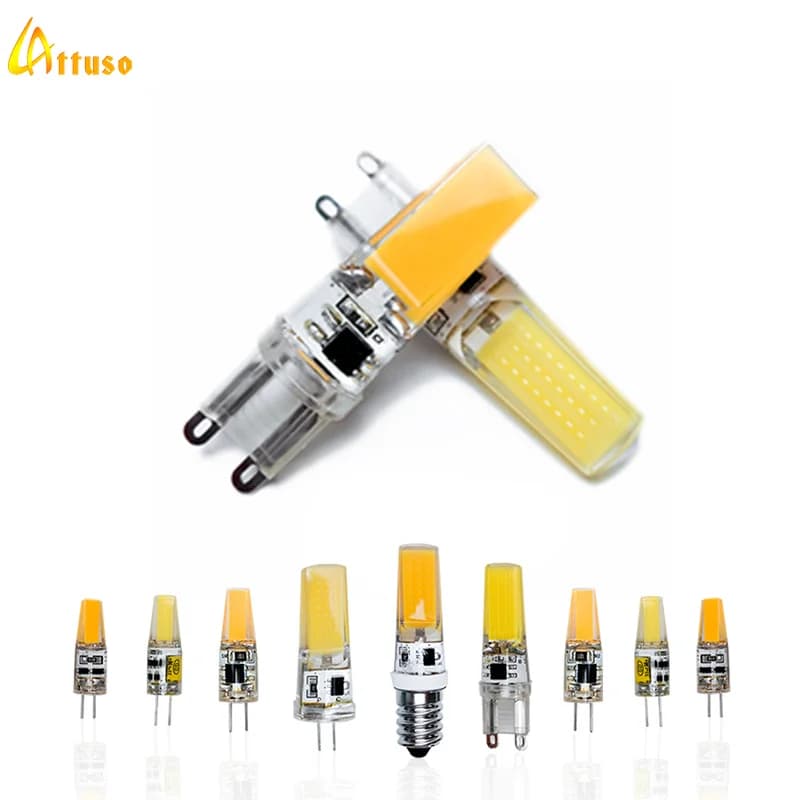 LED G4 G9 E14 3W 6W Light Bulb AC/DC 12V 220V Led Lamp Lampada COB Spotlight Chandelier Replace Halogen Lamps Cold/Warm White