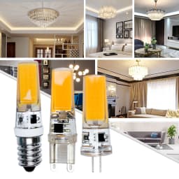 LED G4 G9 E14 3W 6W Light Bulb AC/DC 12V 220V Led Lamp Lampada COB Spotlight Chandelier Replace Halogen Lamps Cold/Warm White