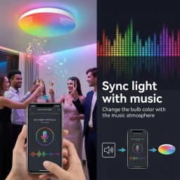 Tuya Zigbee Ceiling Light RGBCW Led Ceiling Lamp Living Room Home Decoration Smart Lamp For Smart Life APP Alexa Google Home Z2M