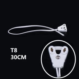 4pcs/Lot T8 Lamp Holder T8 Lights Base Wire Light Box Line Lamps Socket Cable Holder For T8 Fluorescent Tube