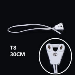 4pcs/Lot T8 Lamp Holder T8 Lights Base Wire Light Box Line Lamps Socket Cable Holder For T8 Fluorescent Tube