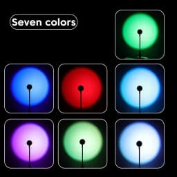 MeeToo USB Sunset Mood Lamp Led Projector Neon Night Light for Living Room Decor Bedroom Background Photography Wall Atmosphere