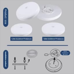 Motion Sensor LED Ceiling Light Human Infrared Sensing Light Home Garage Attic Front Door Corridor Staircase Warehouse Light