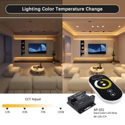 LED Strip Light Controller Touch Remote Control 30A 6 Key Dimmer CCT RGB SMD COB Strip Home Commercial SMD 3528 5050 12V 24V 2.4