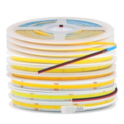 3mm 5mm 8mm Width COB LED Strip Light DC 12V 24V 384LEDs/m High Density for Room Linear Dimmable Flexible Tape 3000K 4000K 6000K