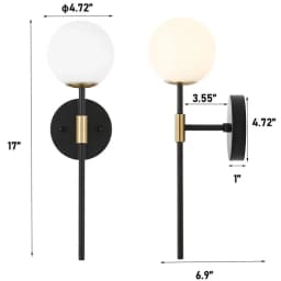 Nordic Creative LED Luxury Wall Lamp Living Room Metal Fashion Modern Minimalist Bedside Wall Light Bedroom Lighting Fixtures