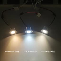 Mini LED Downlight Dimmable COB 3W Cut Hole 30mm Black White Silver Body AC12V 110V 220V Dust-proof Anti-fog