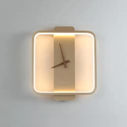 Nordic LED Wall Clock Lamp Indoor Lighting For Hotel Bedside Bedroom Simple Stairs Living Room Decora Wall Light Fixture