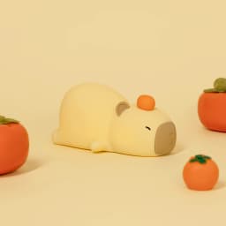 Cute Cartoon Capybara Silicone Night Light USB Rechargeable Timing Dimming Sleep Night Lamp for Children's Room Decor