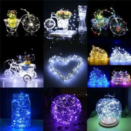 1Pack Fairy Light String Led Copper Wire String Light 1/2/3/5/10M Battery Powered For Bedroom Garden Party Wedding Decoration