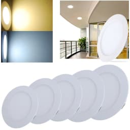 Dimmable LED Panel Light Ultra Thin Ceiling Recessed Downlight 3w 4w 6w 9w 12w 15w 25w Round LED Spot Light AC85-265V