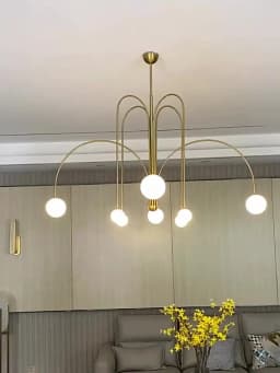 Comet LED Chandelier Nordic minimalist glass globe lamps living room creative personality study cafe art dining room lighting
