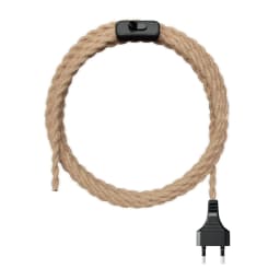 2M 3M Power Cord Pendant Light Twist Hemp Rope Cables E26 E27 Lamp Holder EU Plug with Switch Wire Edison Bulb Socket Cord Cable