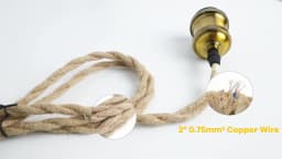 2M 3M Power Cord Pendant Light Twist Hemp Rope Cables E26 E27 Lamp Holder EU Plug with Switch Wire Edison Bulb Socket Cord Cable