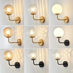 Modern Glass Ball Led Wall Lamp Gold Nordic Minimalist Sconces Lighting Living Bedroom Bedside Mirror Lights Decor Fixtures