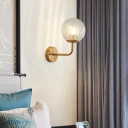 Modern Glass Ball Led Wall Lamp Gold Nordic Minimalist Sconces Lighting Living Bedroom Bedside Mirror Lights Decor Fixtures