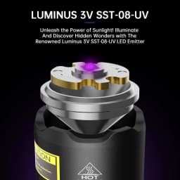 SOFIRN SF16 EDC 365nm UV Flashlight SST08 USB-C Rechargeable Protable 18650 Torch with Tail Switch Lamp for Detection