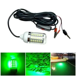 12V Underwater Lamp 15W 108 LEDs Night Fishing Light IP68 Waterproof Multicolor Deep Attracts Fish Finder Lamp Boat Lights