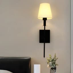 Modern American Led Wall Lamp for Decor Bathroom Mirror Light Bedroom Corridor Stairs Cloth Lampshade Wall Sconce Room Decor