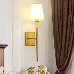 Modern American Led Wall Lamp for Decor Bathroom Mirror Light Bedroom Corridor Stairs Cloth Lampshade Wall Sconce Room Decor