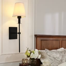 Modern American Led Wall Lamp for Decor Bathroom Mirror Light Bedroom Corridor Stairs Cloth Lampshade Wall Sconce Room Decor