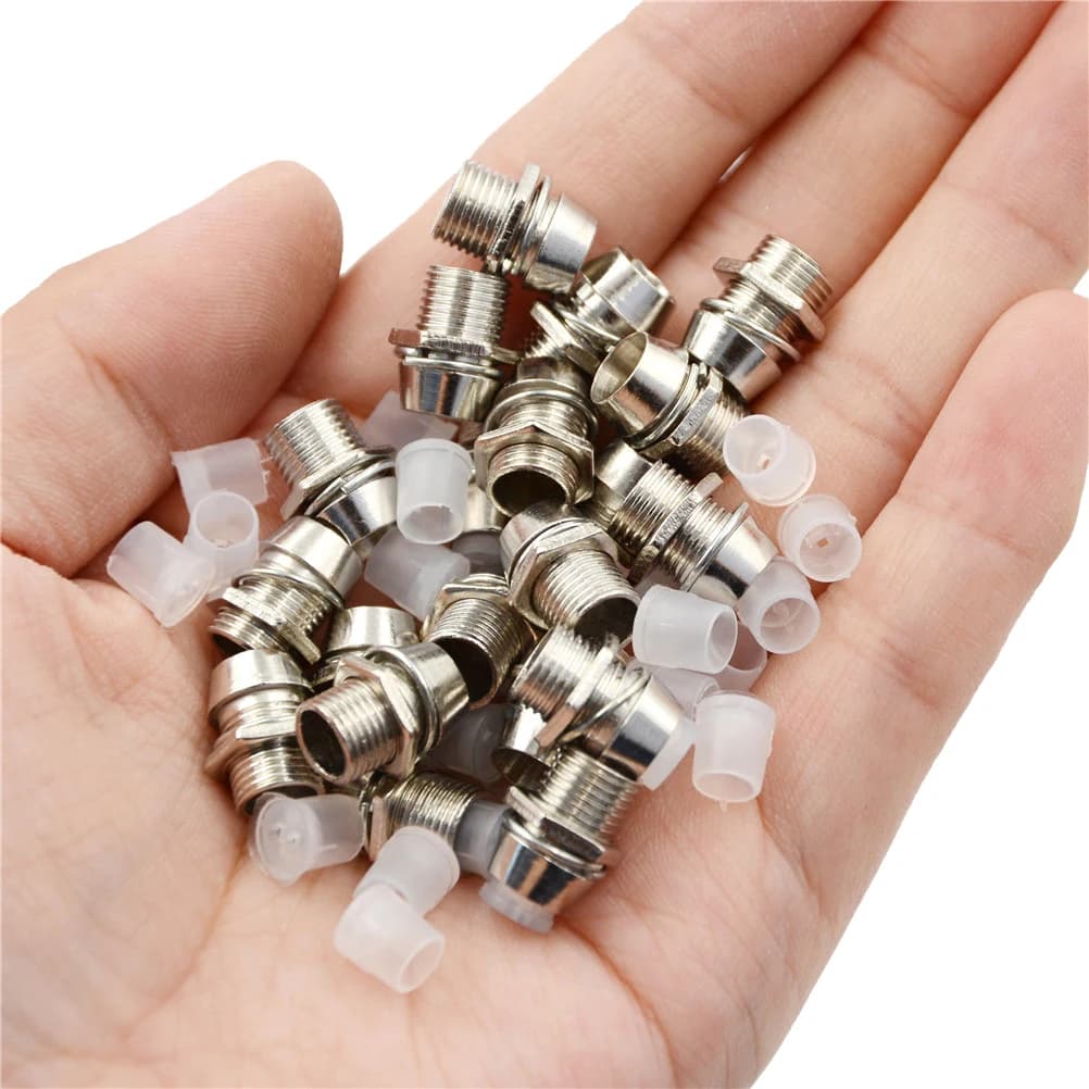 10/20pcs/pack Size 8mm Copper 5mm Light Emitting Diode LED Holder Mount Panel Display Thread Mount Holder