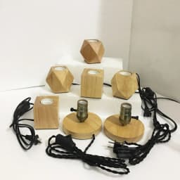 Retro Wood Table Lamp E27 Socket Vintage Desk Lamp Base Holder EU Plug Bedside Lamp Decoration Wooden Base Table Light 220V 110V
