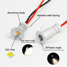 10mm Mini Led Downlight IP65 Ambient Spotlight 12V Focos Spot Light for Ceiling Stairs Walkways Courtyards Cabinet Corridors