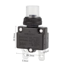 10pcs Kuoyuh 88 series 3a 5A 8A 10A 12A 25A 30A Overload protector switch motor miniature circuit breaker with waterproof cap