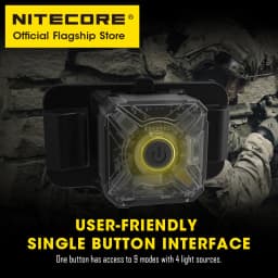 NITECORE NU06 LE Signal Light Multi-light Source LED Tactical Warning Head lamp USB-C Rechargeable for Helmet Backpack Bike Car