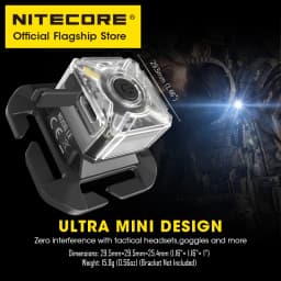 NITECORE NU06 LE Signal Light Multi-light Source LED Tactical Warning Head lamp USB-C Rechargeable for Helmet Backpack Bike Car