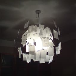 Ingo Maurer colored paper chandelier LED E27 Lamp replica designer Chandelier For Living Room Dining Room Home DIY Chandelier