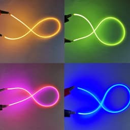 Led Soft Silament Edison Bulb Lamp Parts DC3V 80mm 130mm 255mm 300mm DIY Diode Flexible Lighting Filament Accessories