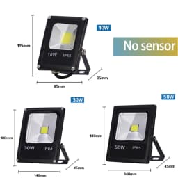 220V Led Floodlight 10W 30W 50W Reflector Flood Light Waterproof Ip65 Garden Spotlight Pir Motion Sensor Wall Outdoor Lighting