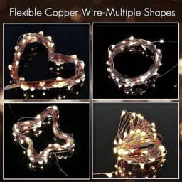 50/100/200 Led Copper Wire String Lights Battery Operated/Usb Operated 8 Modes With Remote Waterproof Fairy String Lights Decor
