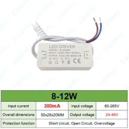 LED Driver 8-12W 20W 30W 36W 300mA 600mA 900MA LED Constant Current Drive Power Supply External GU10E27 Isolation Wide Voltage