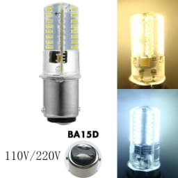 110/120V 2.6W LED Corn Bulbs White/Warm White Energy Saving BA15D Crystal Lamp for Sewing Machine High Brightness Led Light