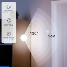 LED Night Lamp With Motion Sensor Rechargeable USB Night Light 2 Colors For Room Kitchen Cabinet Bedside Table Lamp