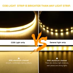 DC5V USB Powered COB LED Strip With RF Dimmable Remote Control 1/2/3/5M Flexible LED Tape For Kitchen Mirror Backlight Decor 