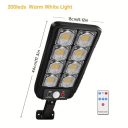 100/200led Solar Street Light IP65 Waterproof Solar Outdoor Motion Sensor Lights Solar Wall Light with Remote for Garden Yard