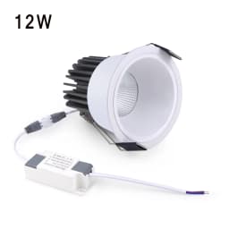 High Quality Recessed Aluminum COB LED Spotlight Bulb Spot Light 7W 12W Downlight Ceiling Lamp Room Lighting 85-265V