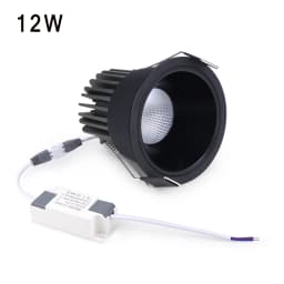 High Quality Recessed Aluminum COB LED Spotlight Bulb Spot Light 7W 12W Downlight Ceiling Lamp Room Lighting 85-265V