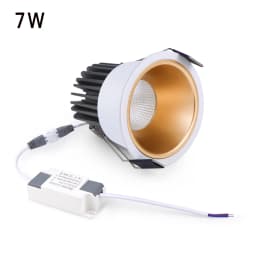 High Quality Recessed Aluminum COB LED Spotlight Bulb Spot Light 7W 12W Downlight Ceiling Lamp Room Lighting 85-265V