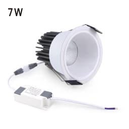 High Quality Recessed Aluminum COB LED Spotlight Bulb Spot Light 7W 12W Downlight Ceiling Lamp Room Lighting 85-265V
