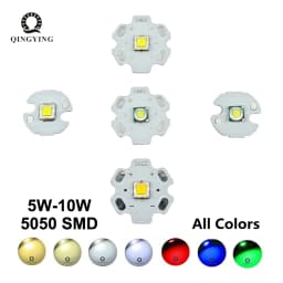 High Power LED 5W-10W 5050 XLM T6 5050-L2 3-3.7V Warm Neutral Cold White Red Green Blue UV Purple Chip Diodes Flashlights Part