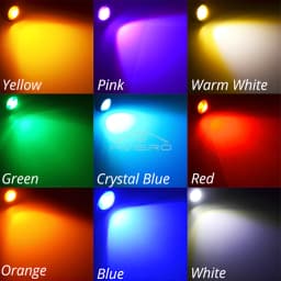 1X White Red Blue 18mm 23mm 12V Eagle Eye Light Daytime Running Backup Bulbs Car Auto Motor Led Turn Signal Waterproof Day Lamp