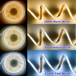 DC5V COB LED Light Strip with USB Power Supply 320 LED/m High-Density Flexible Lighting 3000K/4500K/6500K Multi Color Light Stri